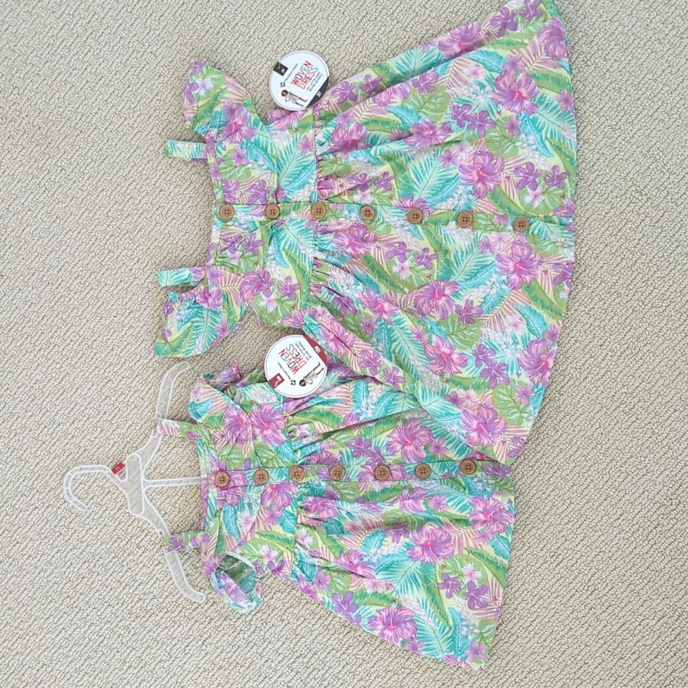 NWT Matching Sister Dresses, 3T + 18M